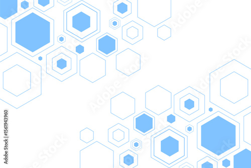 vector sci-fi hexagonal futuristic pattern, innovation future technology background	
