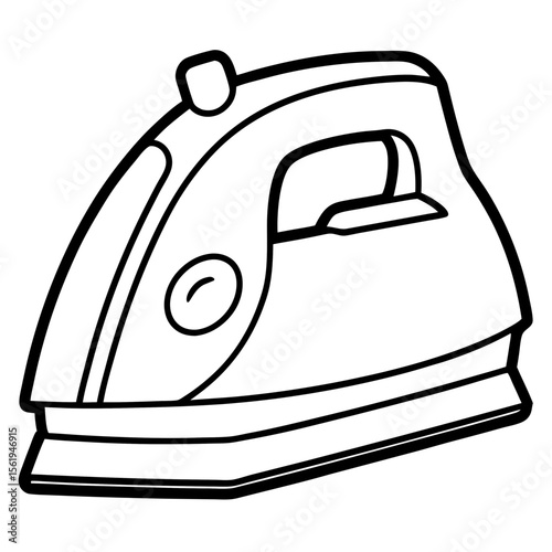 Electric Iron line art vector