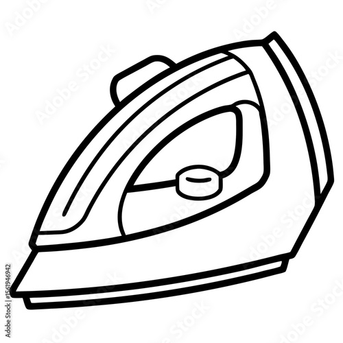 Electric Iron line art vector
