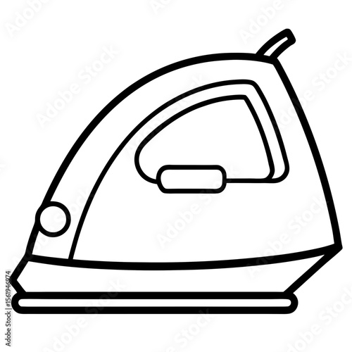 Electric Iron line art vector