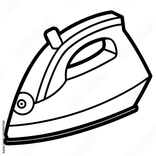 Electric Iron line art vector