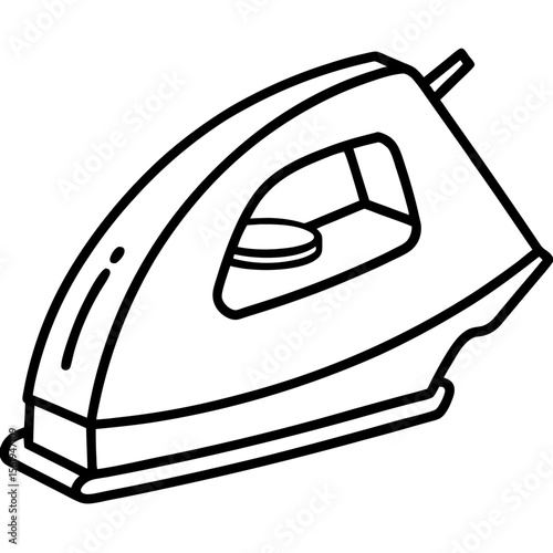 Electric Iron line art vector