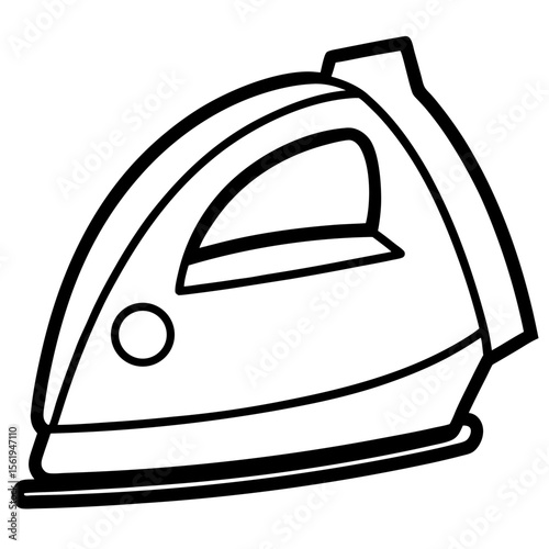 Electric Iron line art vector