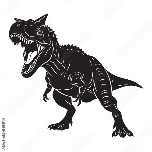 Built to chase and strike – Carnotaurus silhouette developed in crisp Carnotaurus vector – Carnotaurus illustration

