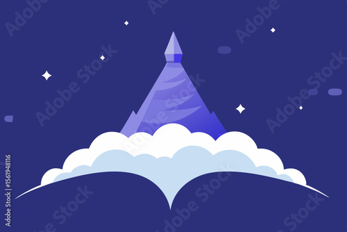 Reaching the Summit A Symbolic Illustration of Progress and Achievement