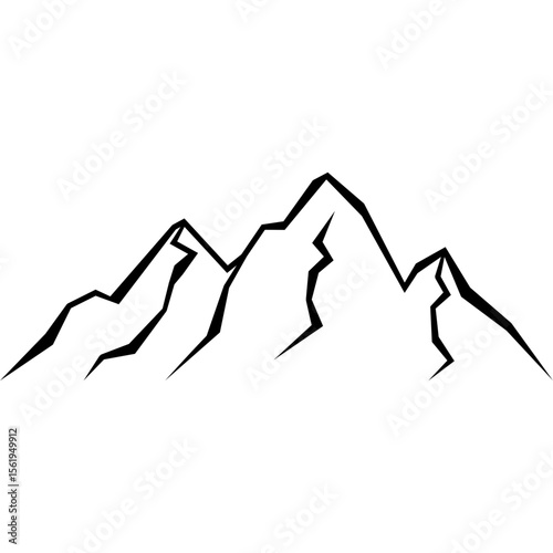 Mountain Silhouette Illustration