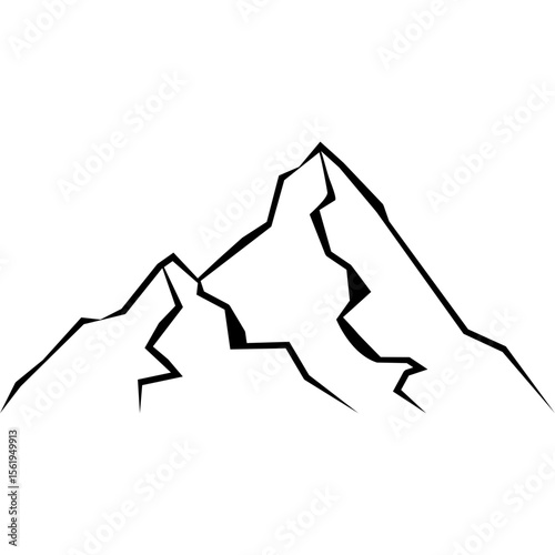 Mountain Silhouette Illustration