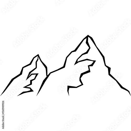 Mountain Silhouette Illustration
