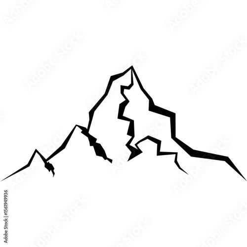 Mountain Silhouette Illustration