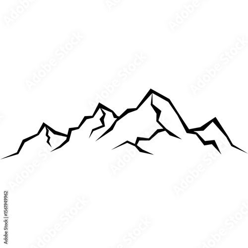 Mountain Silhouette Illustration