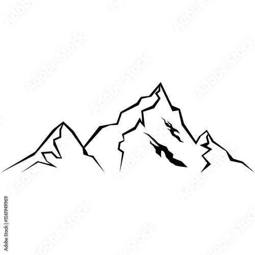Mountain Silhouette Illustration