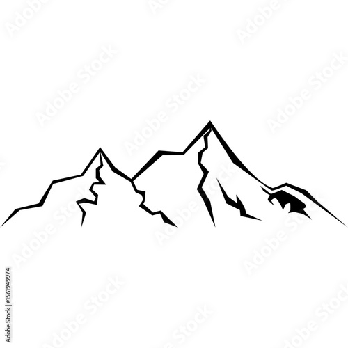 Mountain Silhouette Illustration