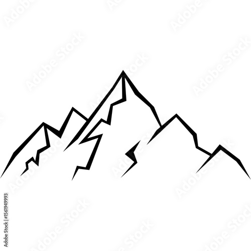 Mountain Silhouette Illustration