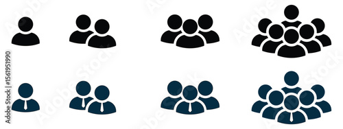 people group icons vector illustration