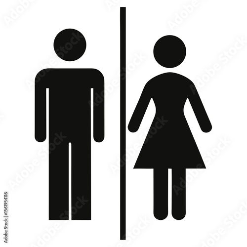 man and woman toilet sign