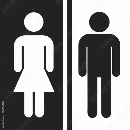 man and woman toilet sign