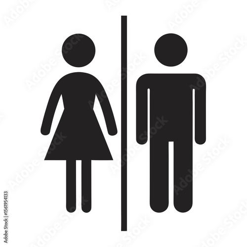 man and woman toilet sign