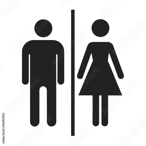 man and woman toilet sign