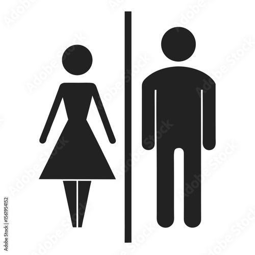 man and woman toilet sign