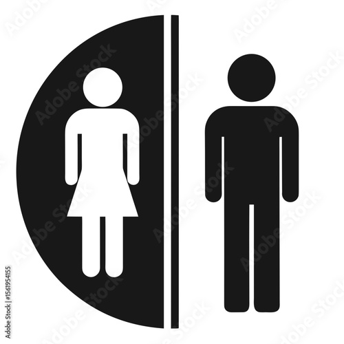 man and woman toilet sign