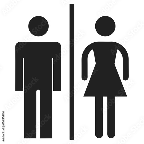 man and woman toilet sign