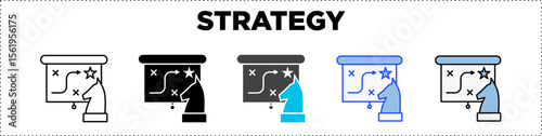 Strategy Icon Pack Line Glyph