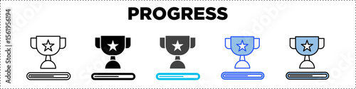 Progress Icon Pack Line Glyph