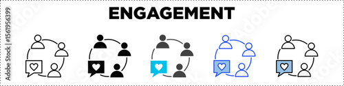 Engagement Icon Pack Line Glyph