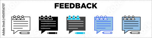 Feedback Icon Pack Line Glyph