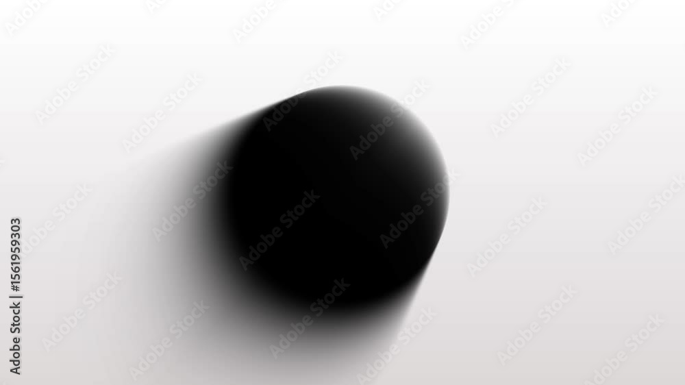 Trendy Background motion graphics animation with black blurred round geometric shape.