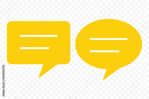 Chat message icons. Speech bubble symbol set. chatting speech bubble symbol icon set. comment icon button. Vector illustrator 
