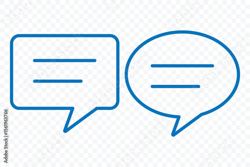 Comment icon speech bubble symbol. Chat message icons, talk message, communication, conversation, chatting icons. Vector illustration.