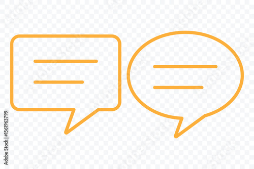 Chat message icons. Speech bubble symbol set. chatting speech bubble symbol icon set. comment icon button. Vector illustrator 