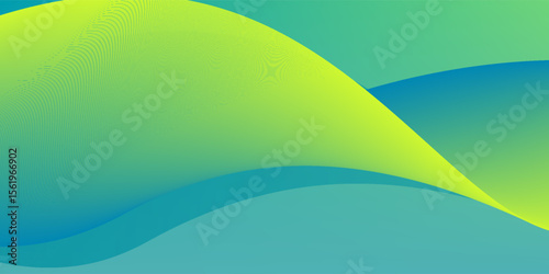 vector Abstract background light green modern corporate concept with light yellow color pattern can be edited wavy.