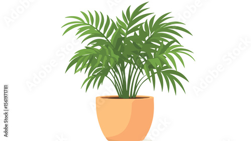 Lush Foliage House Plant with Vibrant Green Leaves for Interior Design