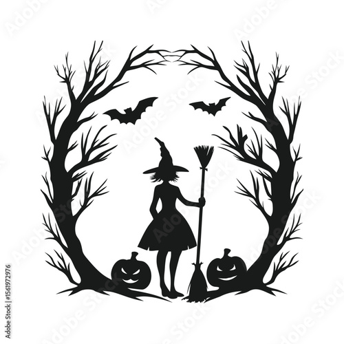 Spooky Witch in the Moonlight – Perfect Halloween Magic