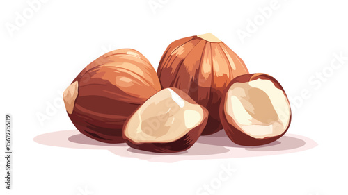 Fresh Hazelnut Ripe Kernels for Heal - High-Quality Stock Image