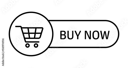 Buy Now icon. Shopping and add to cart button