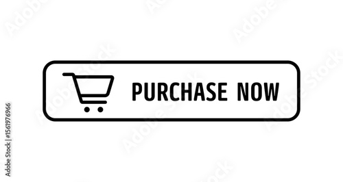 Purchase Now icon. Shopping and add to cart button