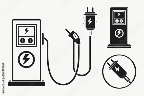 gas pump vector illustration