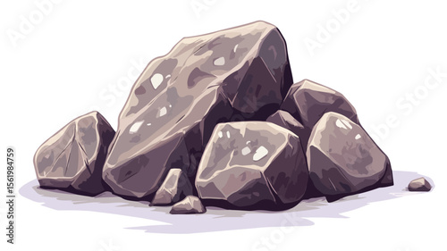 Rough Stone Building Rock Spotted Mineral Small