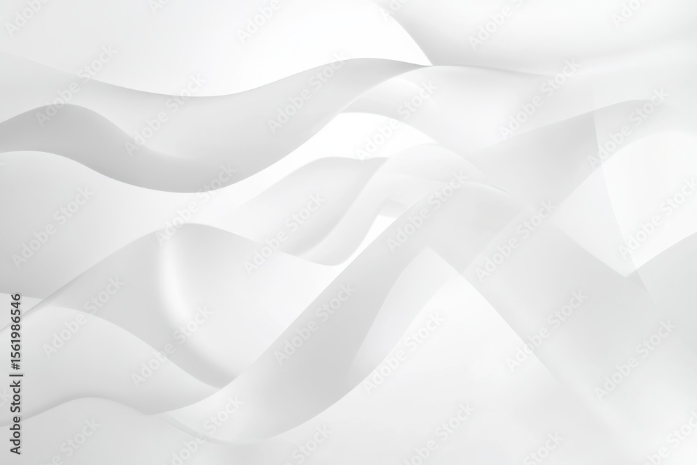 Obraz premium clean white background with floating abstract shapes