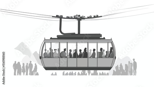 Thrilling Glass Cabin Cableway Ride Experience for Tourists