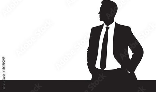 Businessman Silhouette Vector Set