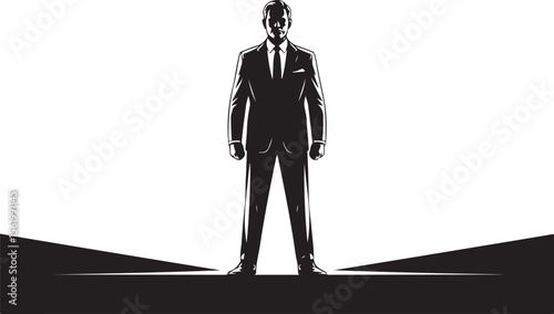 Businessman Silhouette Vector Set