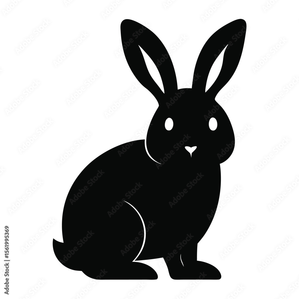 Fototapeta premium Silhouette of a Rabbit