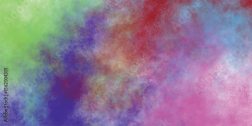 Abstract artistic colorful textured background blending vibrant hues of green purple red and pink creating a captivating gradient composition