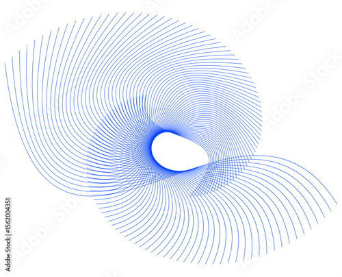 Fototapeta Naklejka Na Ścianę i Meble -  3d rendered illustration of a spiral staircase Design Element Wave Lines Guilloche curve line Background circle for Pattern branding Frame border certificates, diplomas