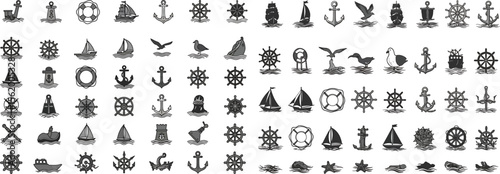 Nautical Icons A Collection of Maritime Symbols and Graphics