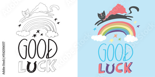 Cute hand drawn doodle lettering quote. Lettering for t-shirt design, mug print, bag print, clothes fashion. 100% hand drawn vector image.